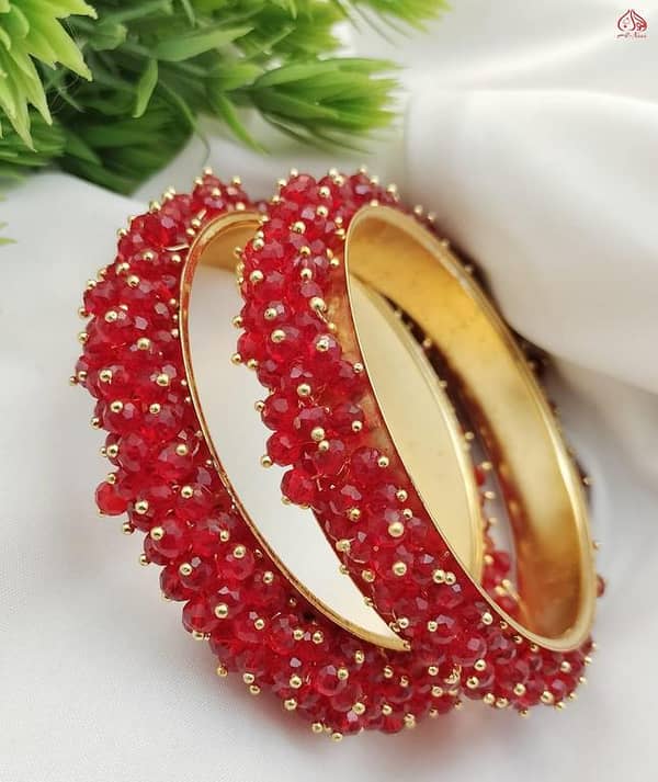 New Elegant Design Gajra Motti 2 Pieces Bangles for Women