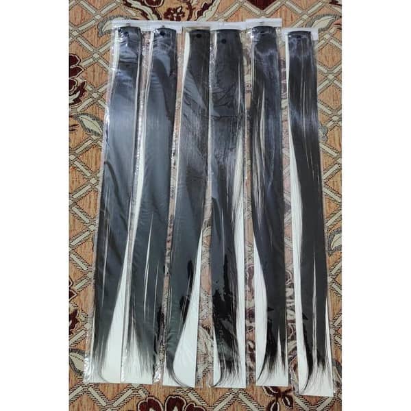 3 Pieces Dark Brown Single-Clip Hair Extensions for Girls