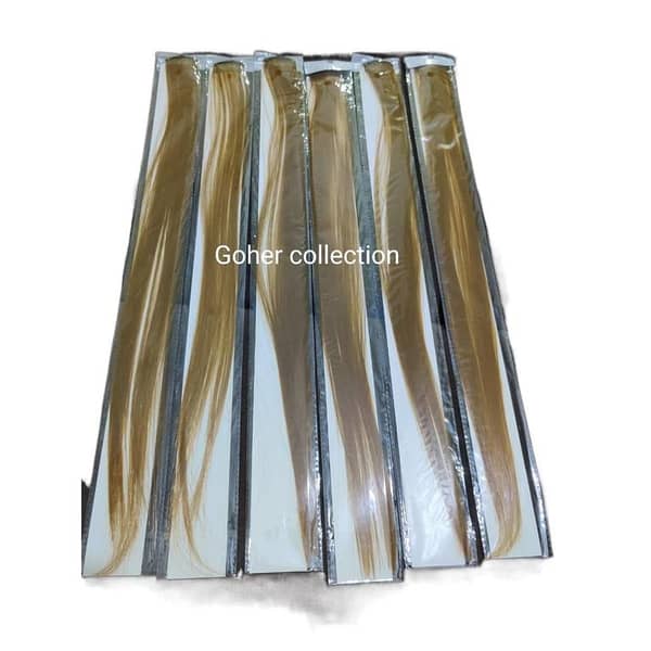 5-Piece Blonde-Golden Single-Clip Hair Extensions for Girls
