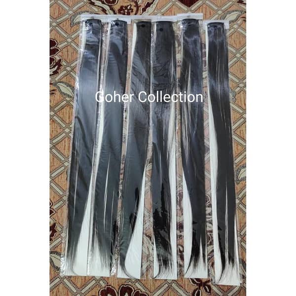 5 Pieces Dark Brown Single-Clip Hair Extensions for Girls