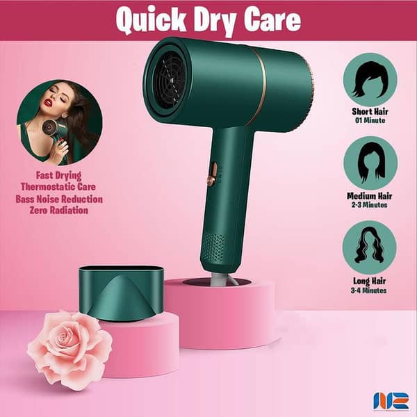 High Quality Professional Ionic Hair Dryer - Fast Drying, Portable Blow Dryer for Home and Travel