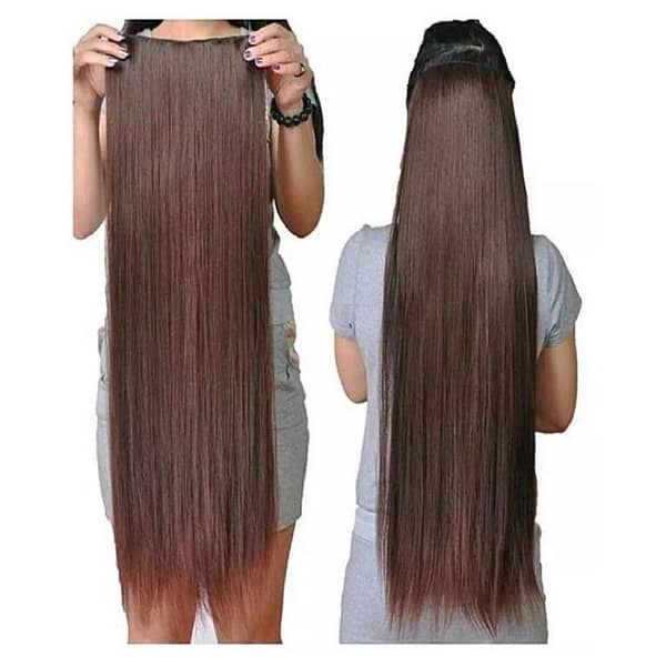 Comb Hair Extension in Dark Brown, 27 Inches