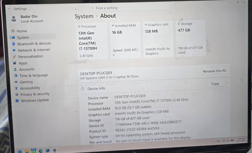 hp specter 1