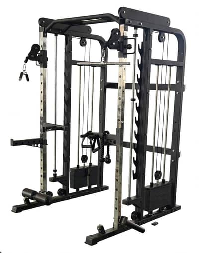 Alll-in-one Smith machine and functional trainer