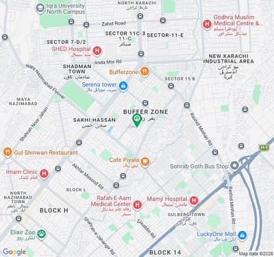 Ideal Prime Location 1250 Square Feet Flat Available In Buffer Zone, Karachi