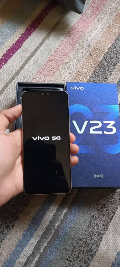 vivo v23 5g 12/256gb with box official pta dual tone back