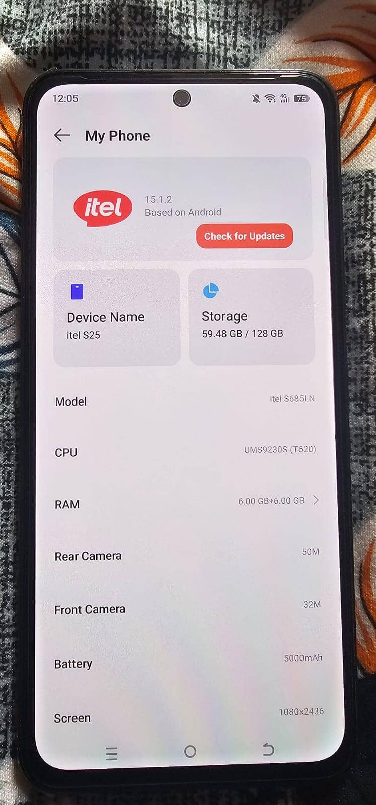 Itel S25 5
