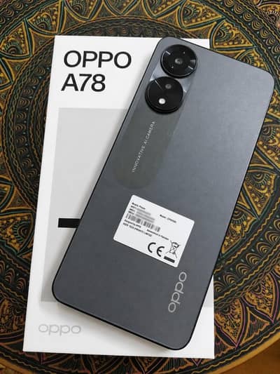 OPPO A78 for Sale 8/256 with Box 10/10