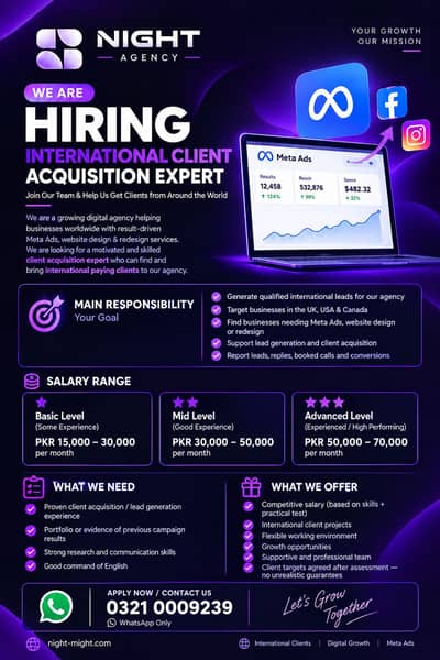We are hiring international client hunter