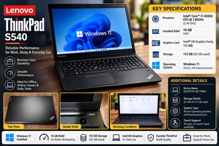 LENOVO THINK PAD S540