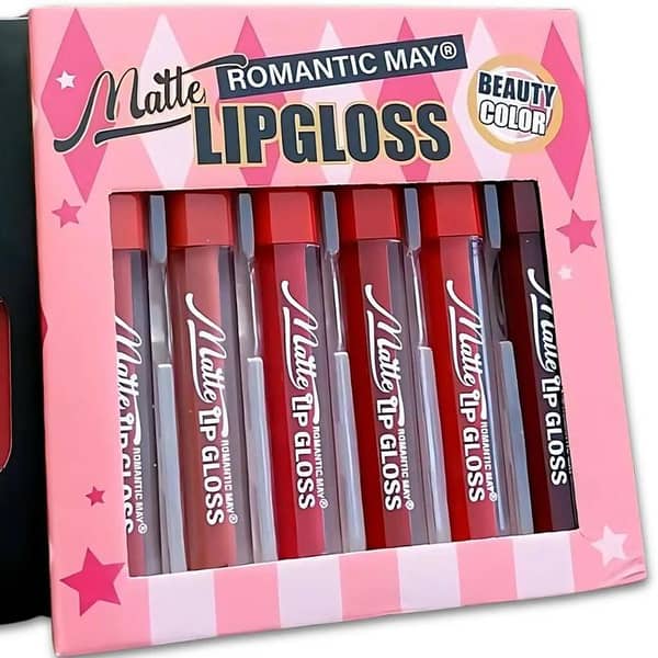 Barbie Ultimate Matte Lip Gloss Set (12 shades) — Waterproof, Long-Lasting Velvet Matte Lip Colors