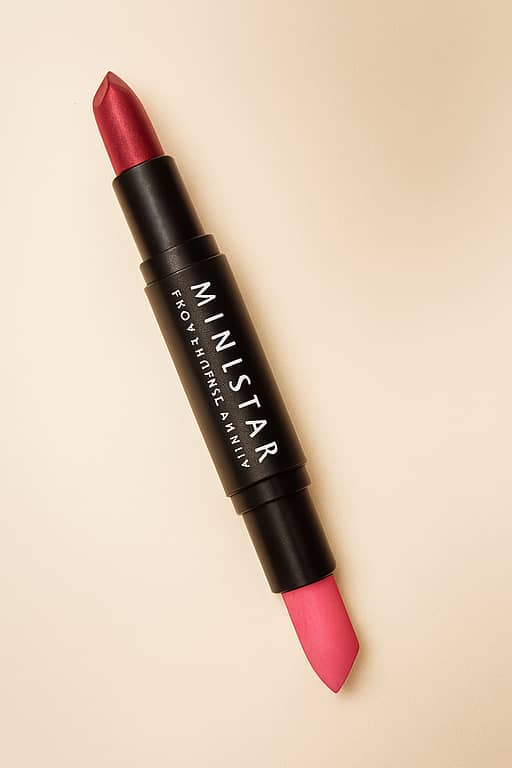 2-in-1 Dual Matte Lipstick: Two Matte Shades in One Stick for Customizable Looks (Solo Wear or Blended). Travel-Ready & Compact