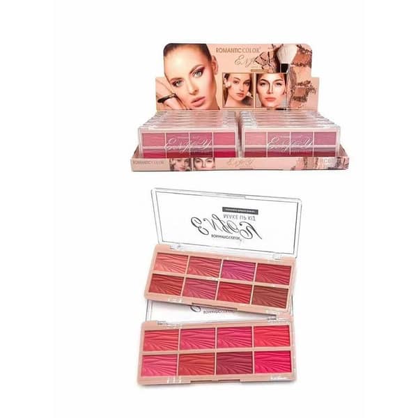 Blush Bliss Romantic Color 8-Shade Matte Blush Palette for All Skin Tones