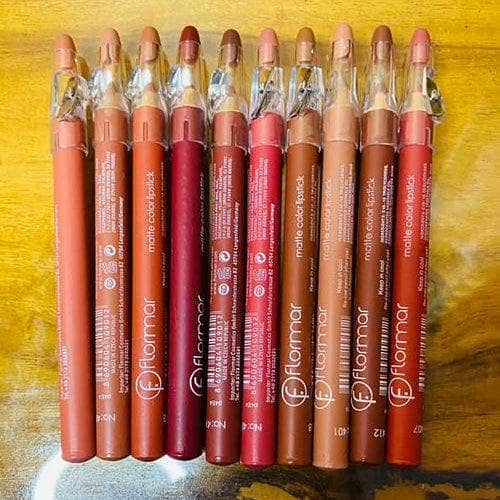 2-in-1 Matte Nude Lip Pencil Vault – 6/12 Shades with or without Sharpener