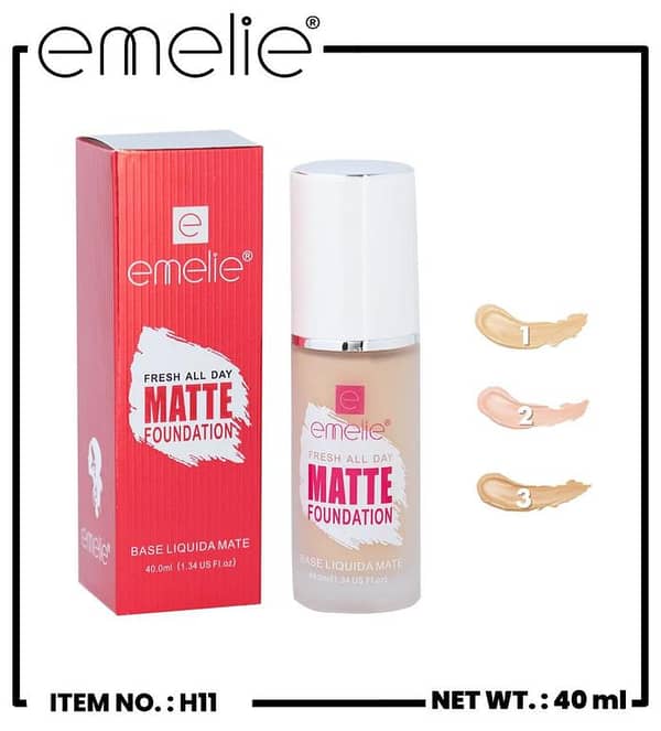 Emelie All Foundation — Your Skin, But Flawless: Long-Wearing, Natural Finish and Full Coverage