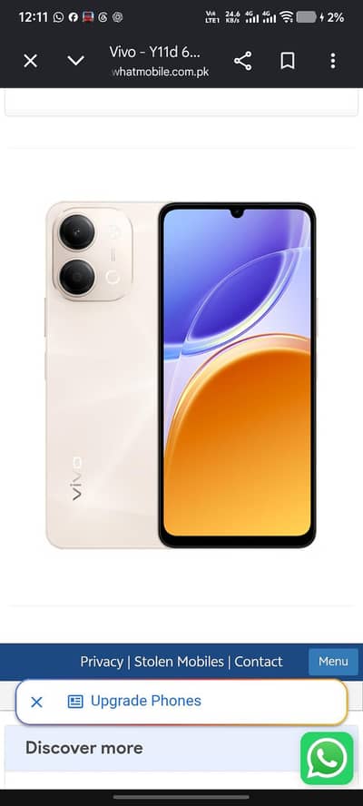 vivo y11d 6/128