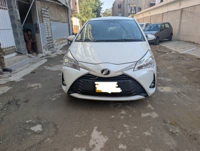 Toyota Vitz 2018 REGESTER 2021 PUSH START PEARL WHITE