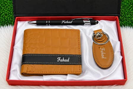 Crocodile Wallet With Keychain & Pen ========