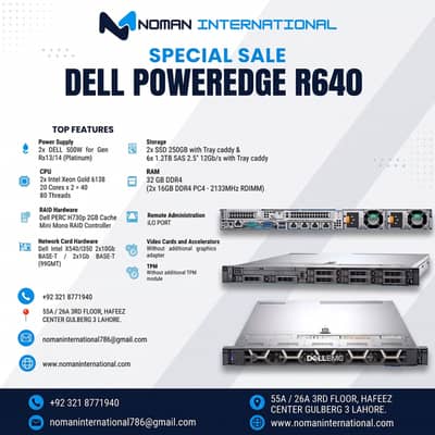 Dell PowerEdge R640 | 40-Core Gold 6138 | 10Gb Networking | server