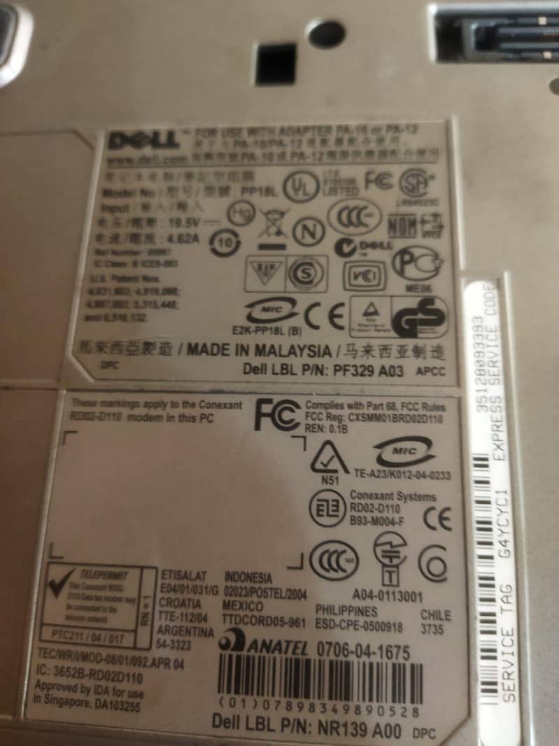 Dell laptop old model 5