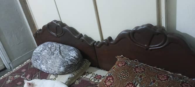 Solid wood Single 2 Beds & Metress