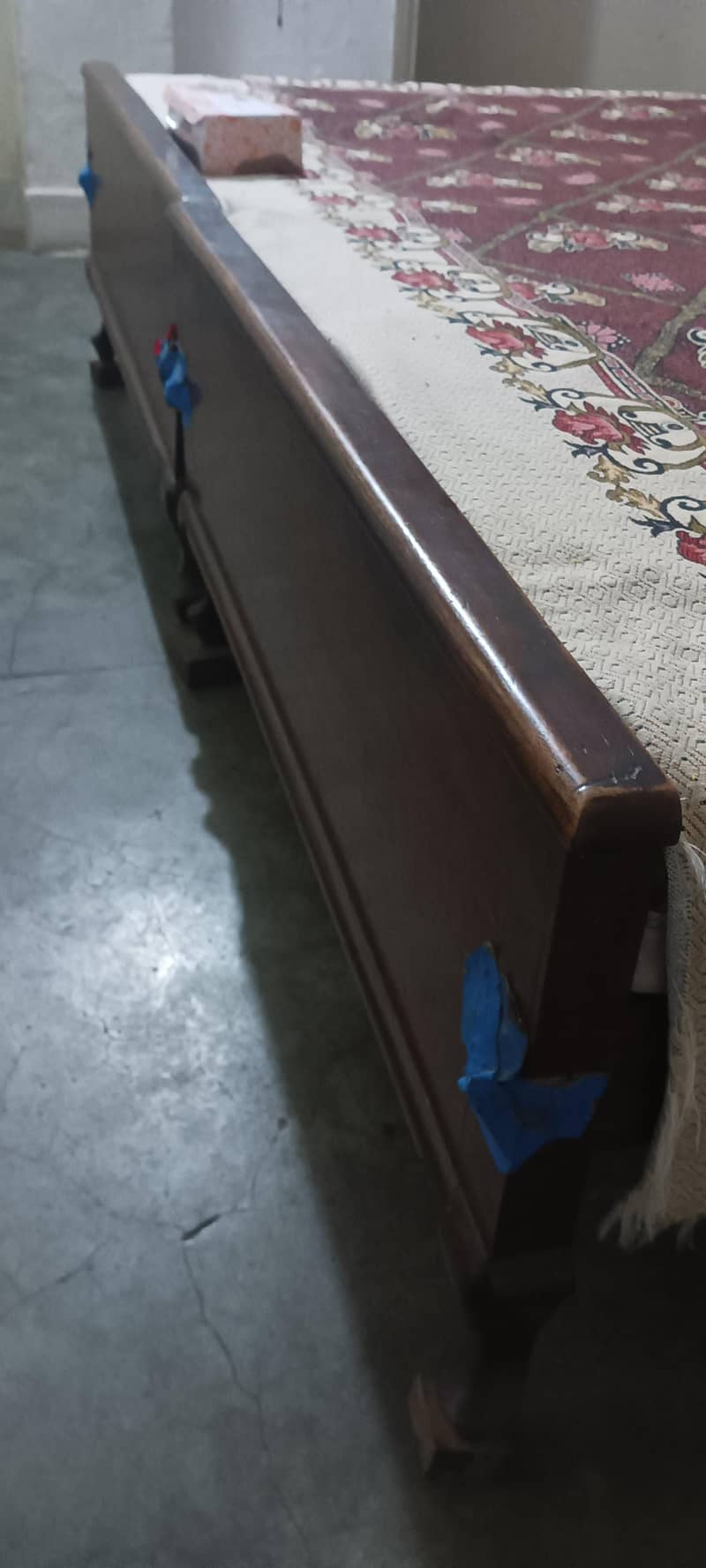 Solid wood Single 2 Beds & Metress 1