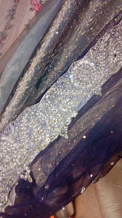 Macsi color /( silver+navy blue) + matching jewelry