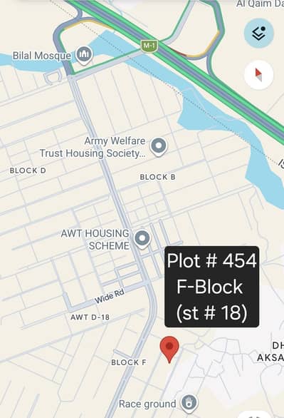 plot # 454, f block, AWT