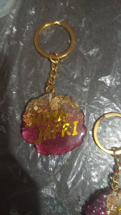 Resin keychain