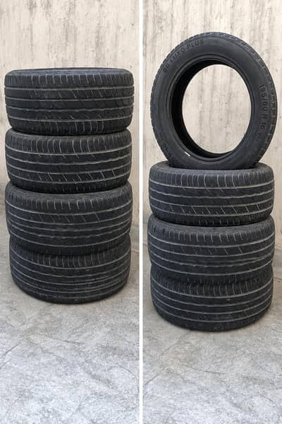 4 GEN BG LUXO PLUS Tubeless Tyres – 195/60 R16 – Excellent Condition