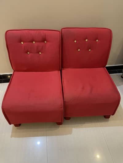 2 sofa seats