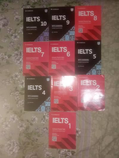 official Cambridge IELTS books series from one to ten