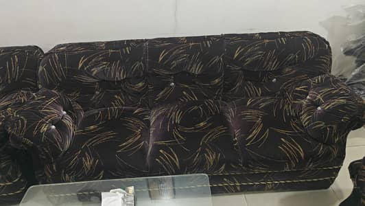6 seater sofa set velwet