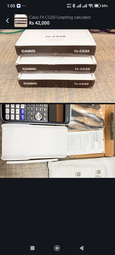 Casio FX-CG50 Graphing Calculator