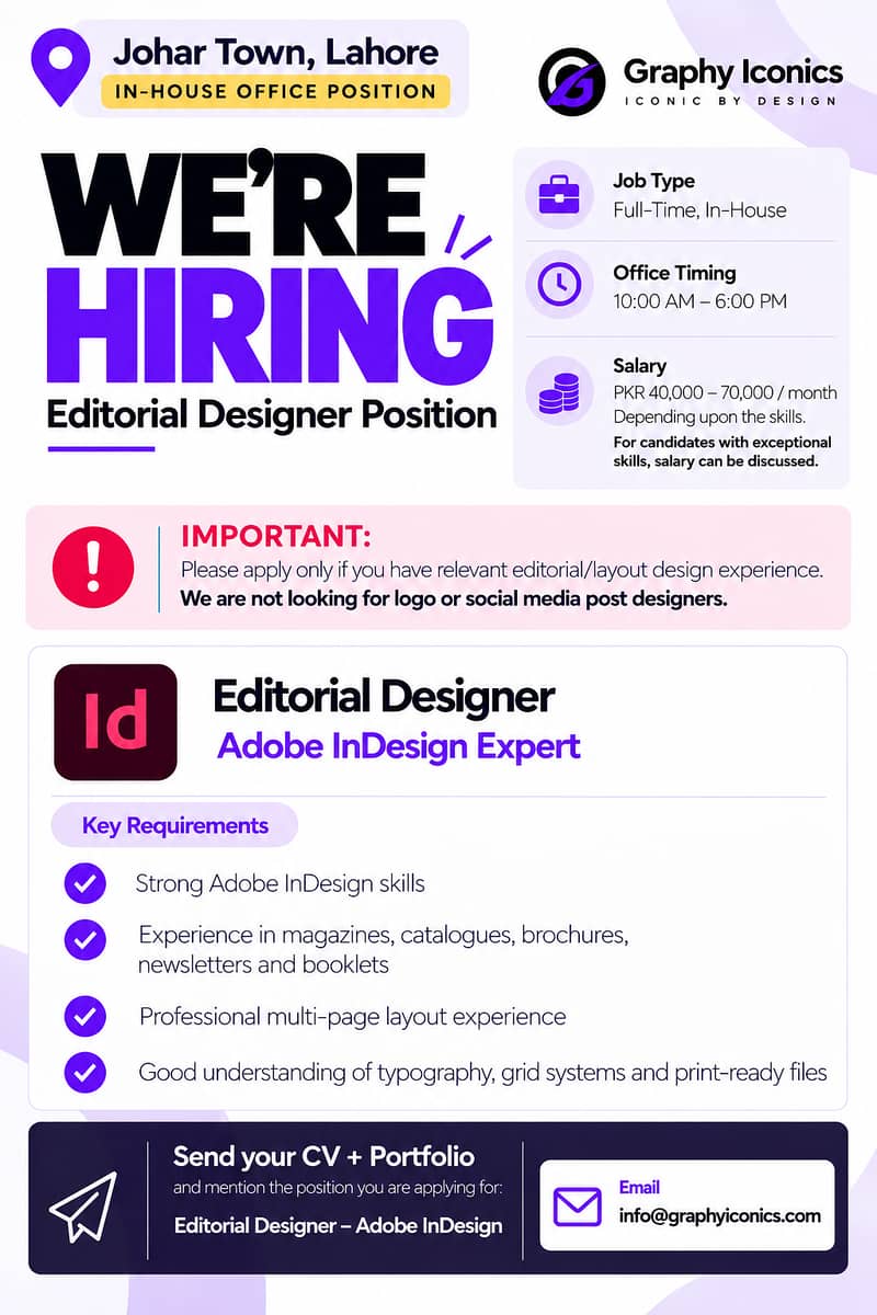 Editorial Layout Designer InDesign 0