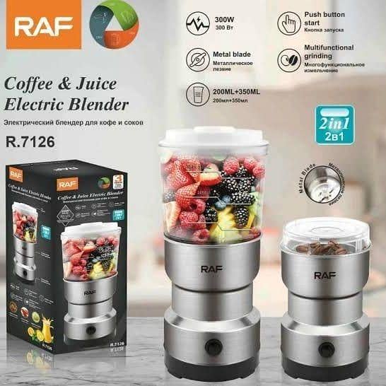T  Raf 2-in-1 Mini Electric Coffee Grinder & Masala Grinder – Stainless Steel Juicer Blender, Food Processor & Chatni Maker