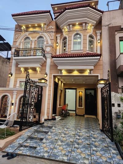 5 Marla Brand New Luxury Double Storey 2 Kitchen Spanish Style Well Stylish House Available For Sale By Fast Property Services In Joher Town Lahore With 5 Beds Available