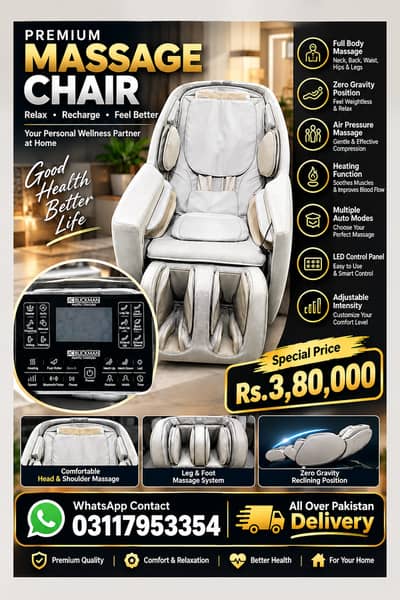 Premium JC Buckman Massage Chair for Sale | Full Body Massager | Rs.