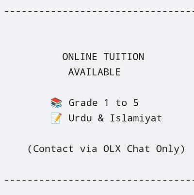 Teaching femal totur available for grade 1 to 5