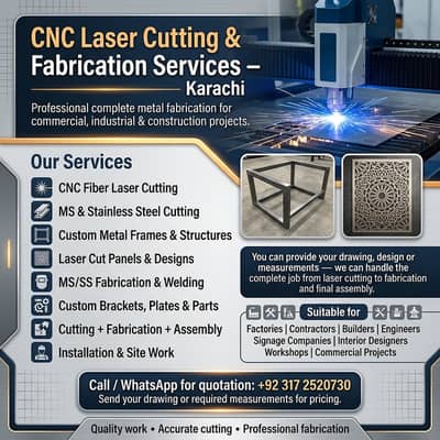 CNC Laser Cutting & Steel Fabrication | Custom Frames & Metal Work