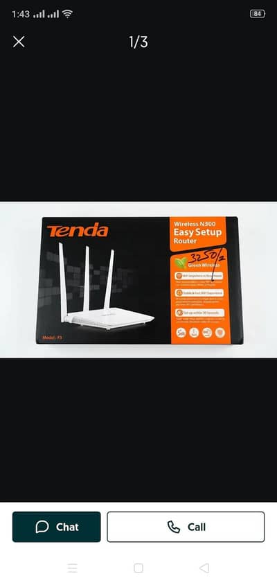 Tenda F3 for sale