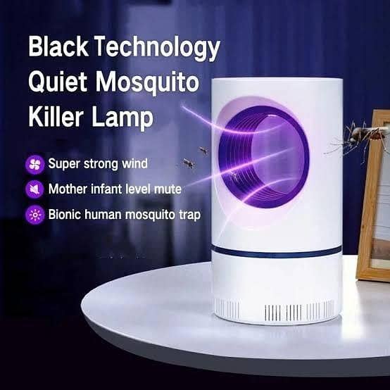 T  Mosquito Killer Lamp – LED Insect Killer Lamp, Rechargeable USB-Powered Mosquito Trap – Portable, Non-Toxic, Silent Indoor Pest Catcher