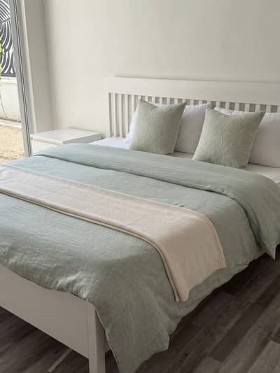 IKEA IDANÄS BED FOR SELL ALONG WITH SIDE TABLES & Computer Table