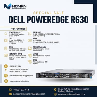 DELL POWER EDGE R630 CPU 2x Intel Xeon E5-2686 V4 | Server