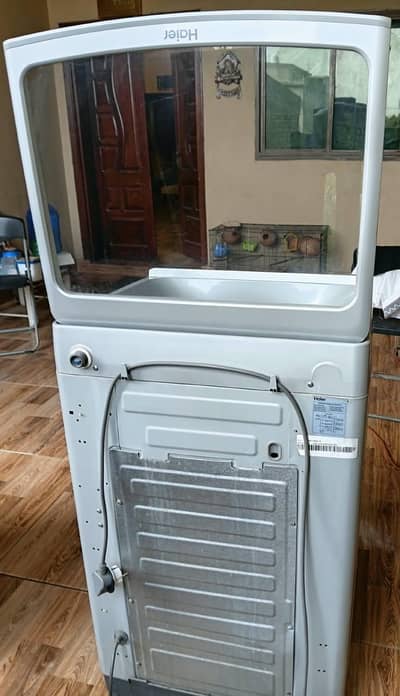 haier washing mashine light grey color