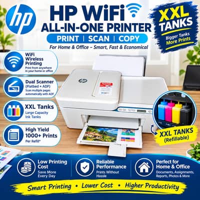 Hp Wireless Color printer copier scanner Heavy duty