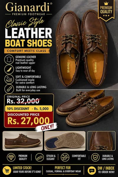 Comfortable Casual Shoes and Premium Leather Sandals