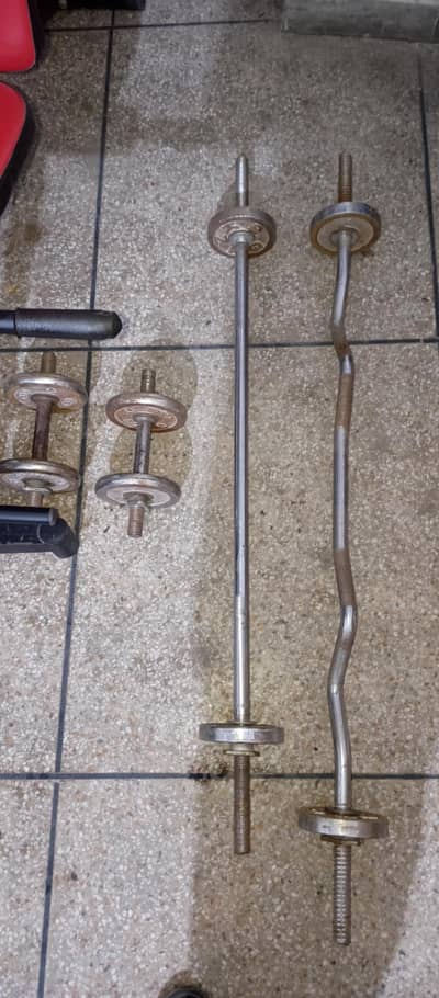 adjustable bench road dumbbell and all accessory