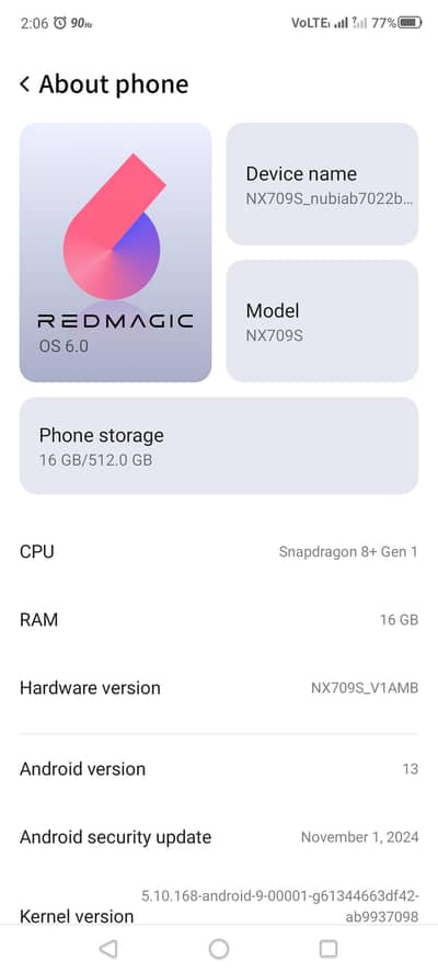 RedMagic 7s Pro 16/512 Pubg Gaming BEAST