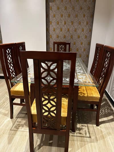 Wooden 6-Seater Dining Table -Excellent Condition 10/10